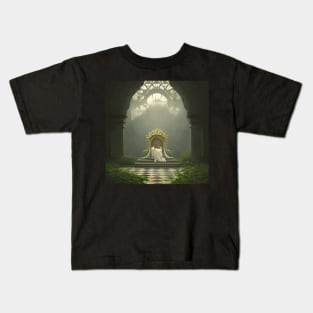 Empty Overgrown Throne Room Kids T-Shirt